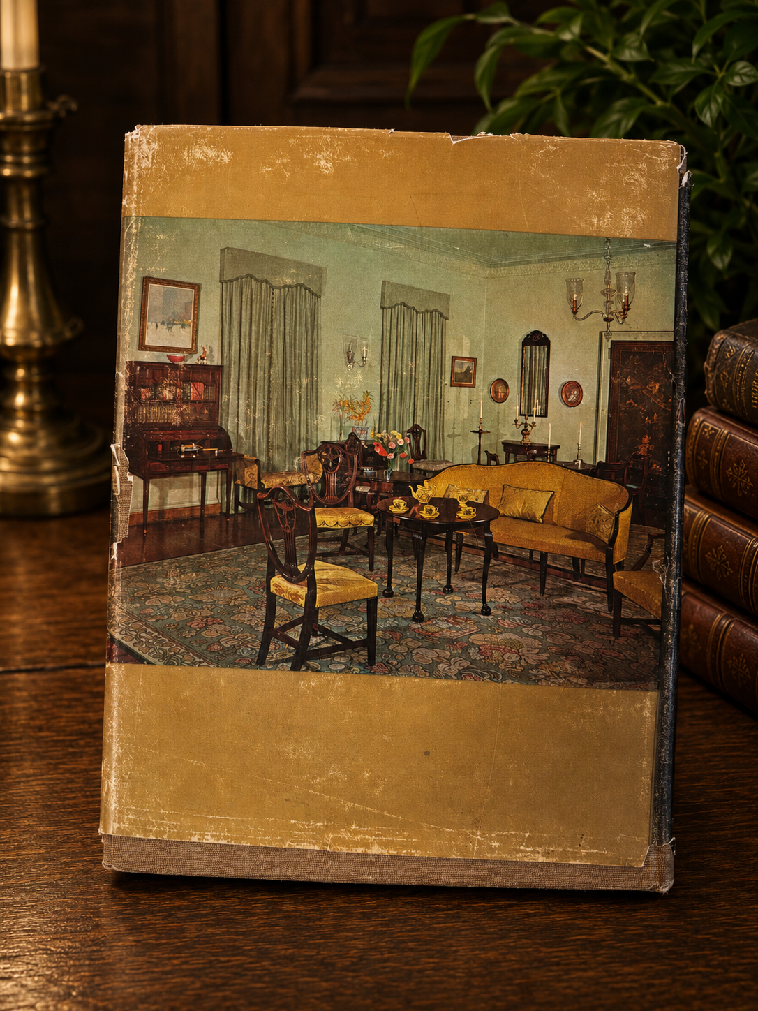 Rear dust jacket of American Furniture by Helen Comstock.