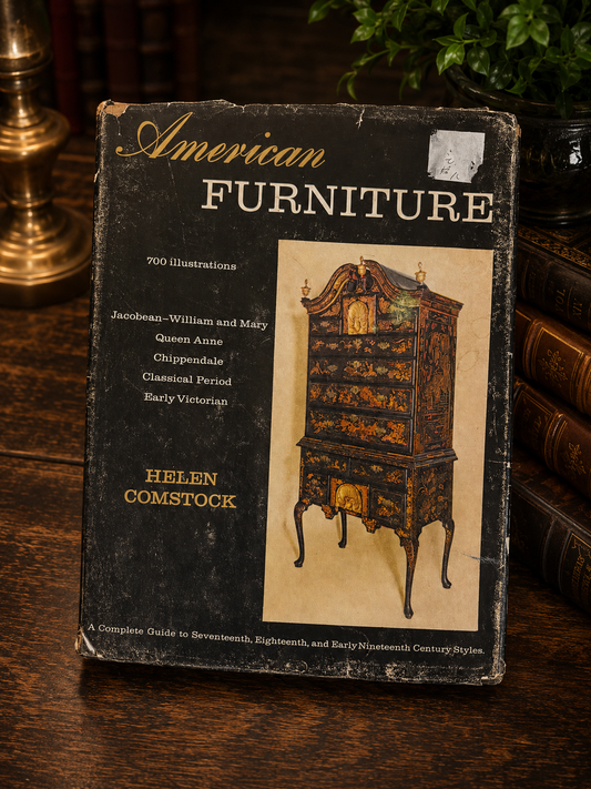 Front dust jacket of American Furniture by Helen Comstock.