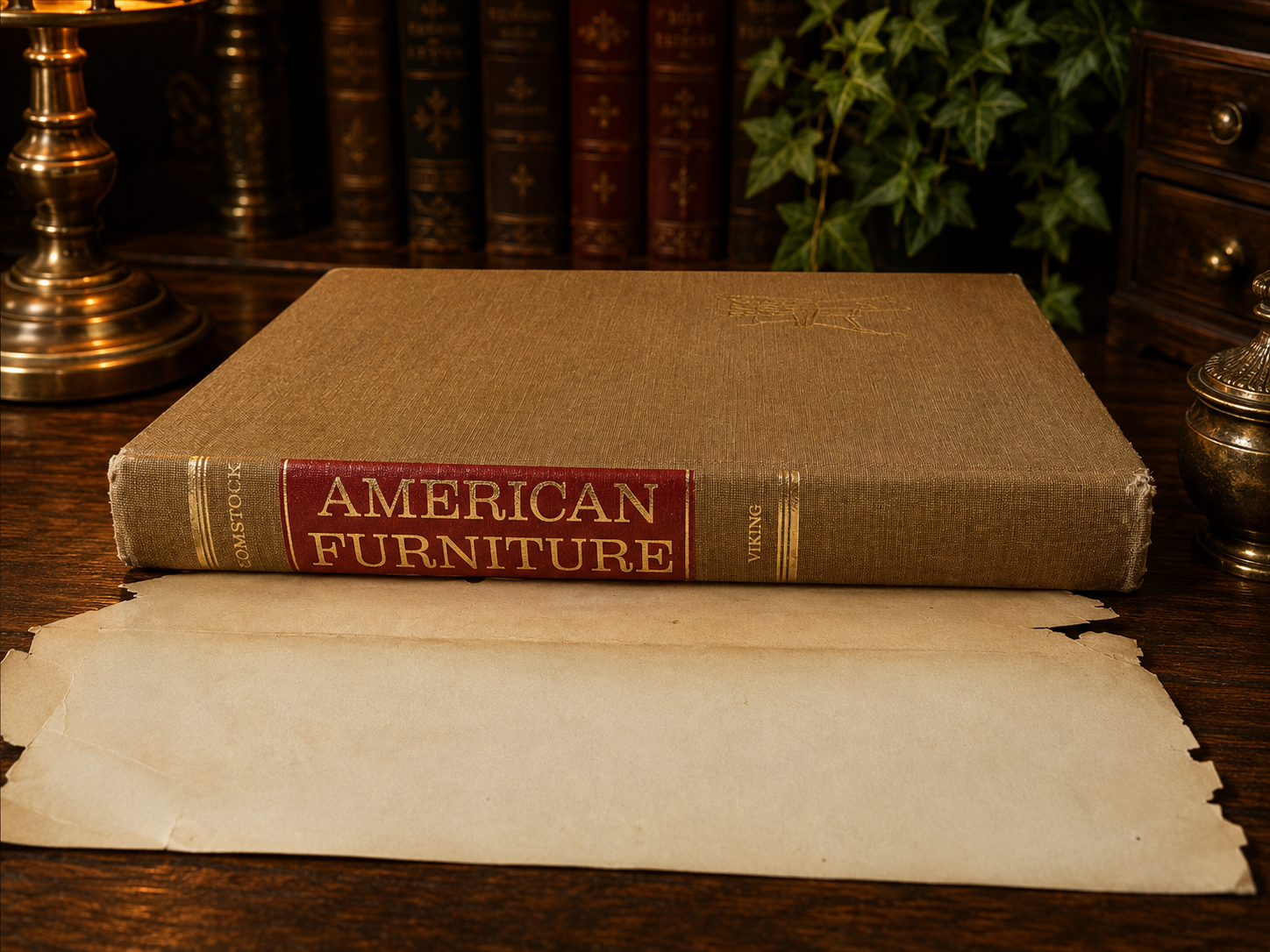 Spine view of vintage hardcover American Furniture.