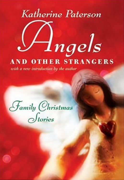 Front cover of Angels & Other Strangers by Katherine Paterson, reflective short story collection exploring faith and humanity
