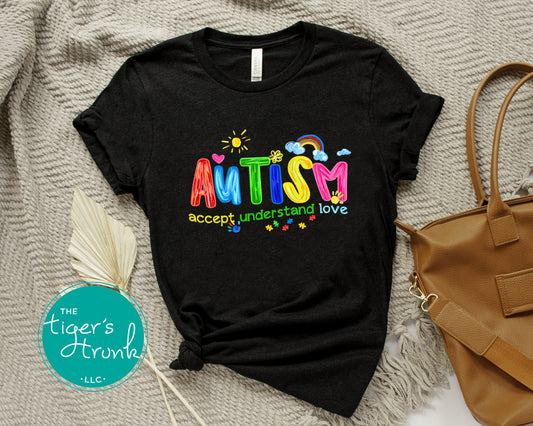 Autism Accept Understand Love Neurodiversity Shirt
