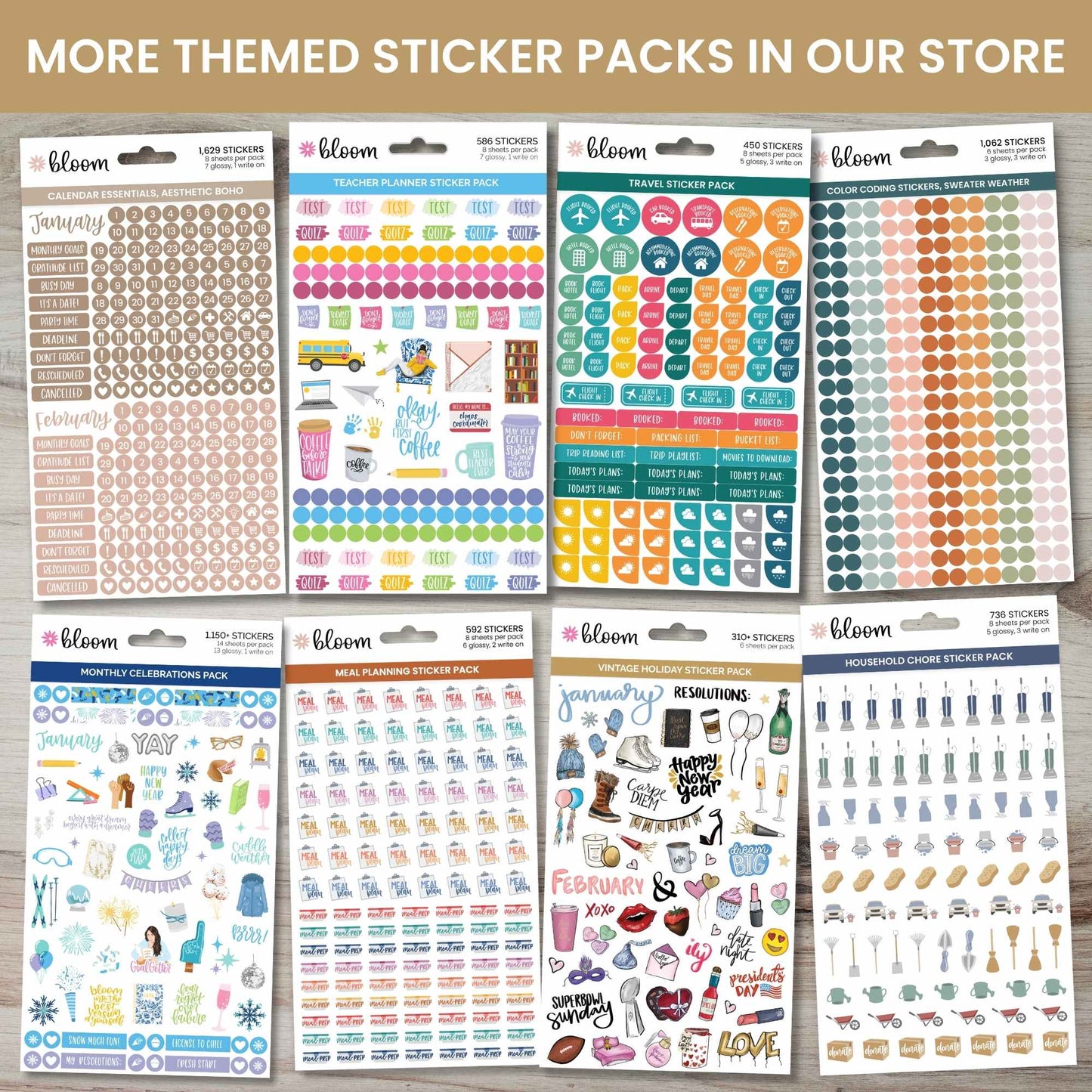 Sticker Pack for Students – 672 Stickers for Organized Learning