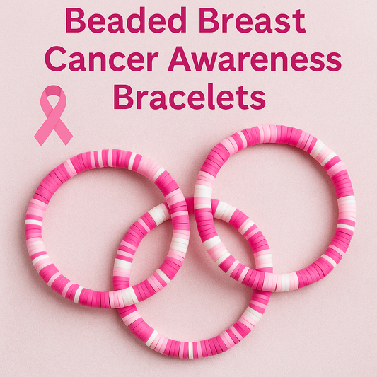 Breast Cancer Awareness Beaded Bracelets
