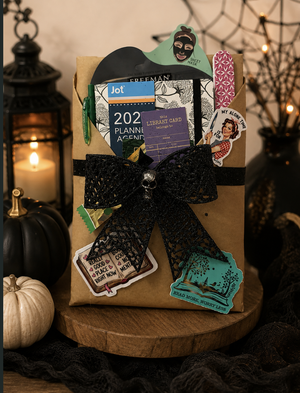 Blind Date with a Book mystery book gift wrapped with bookish surprises for historical fiction and literary fiction readers