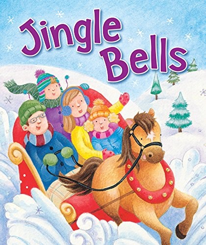Front cover of Jingle Bells by Candy Cane Press displayed on a bright background, festive children’s Christmas book
