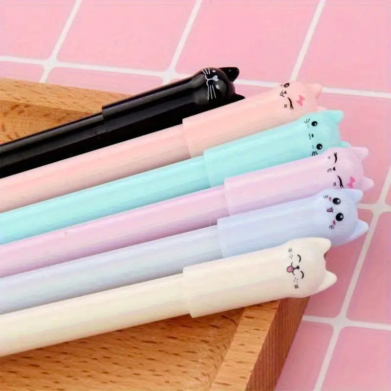 Pens with a Cat Head Lid