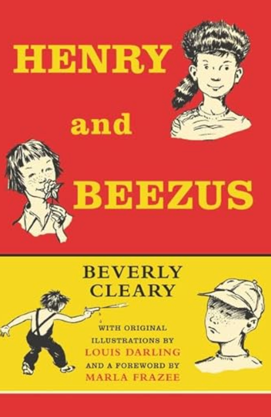 Front cover of Henry and Beezus by Beverly Cleary, featuring Henry Huggins and Beezus Quimby.