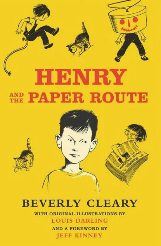 Front cover of Henry and the Paper Route by Beverly Cleary, featuring Henry Huggins.