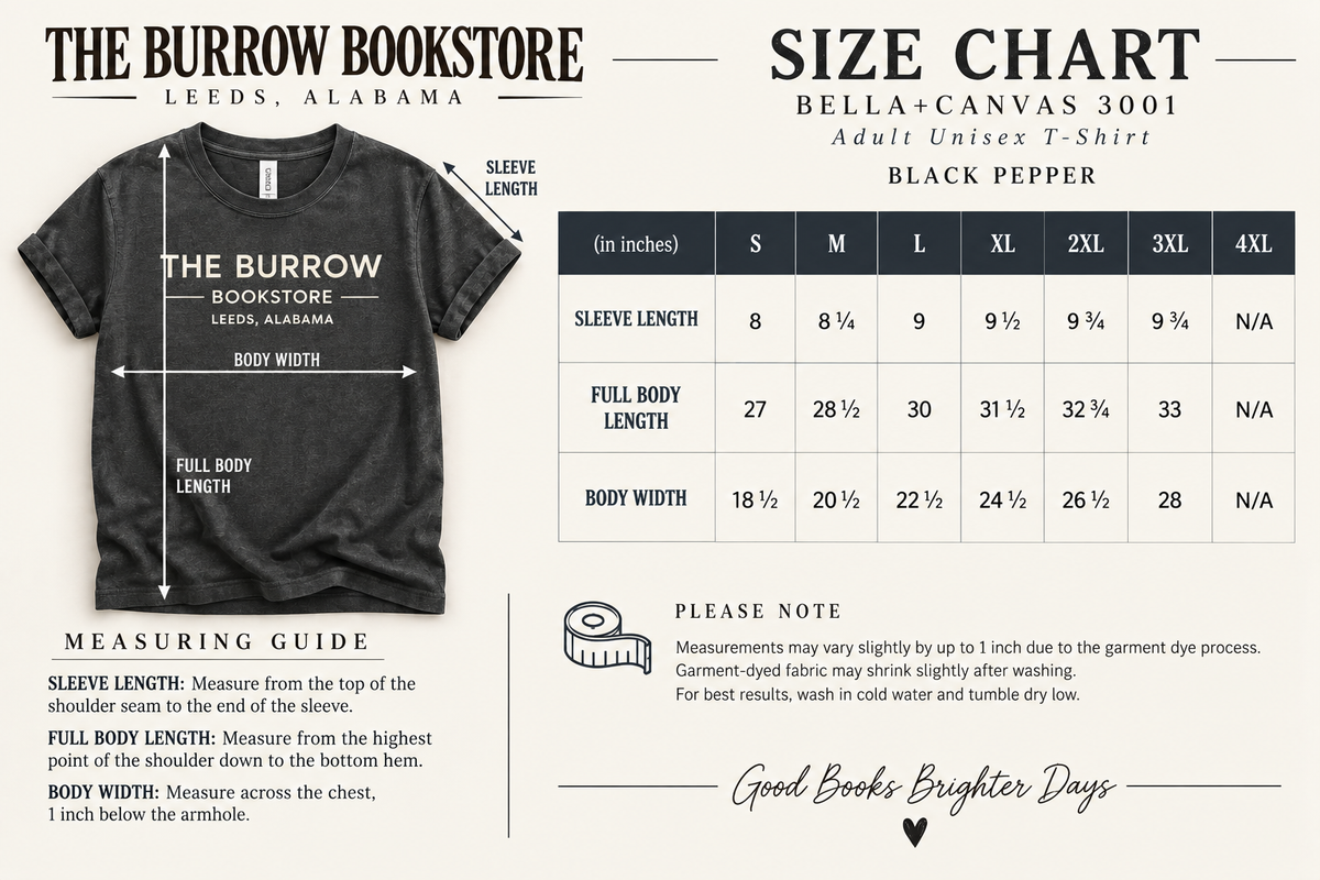 The Burrow Bookstore Leeds Alabama T-Shirt & Sweatshirt