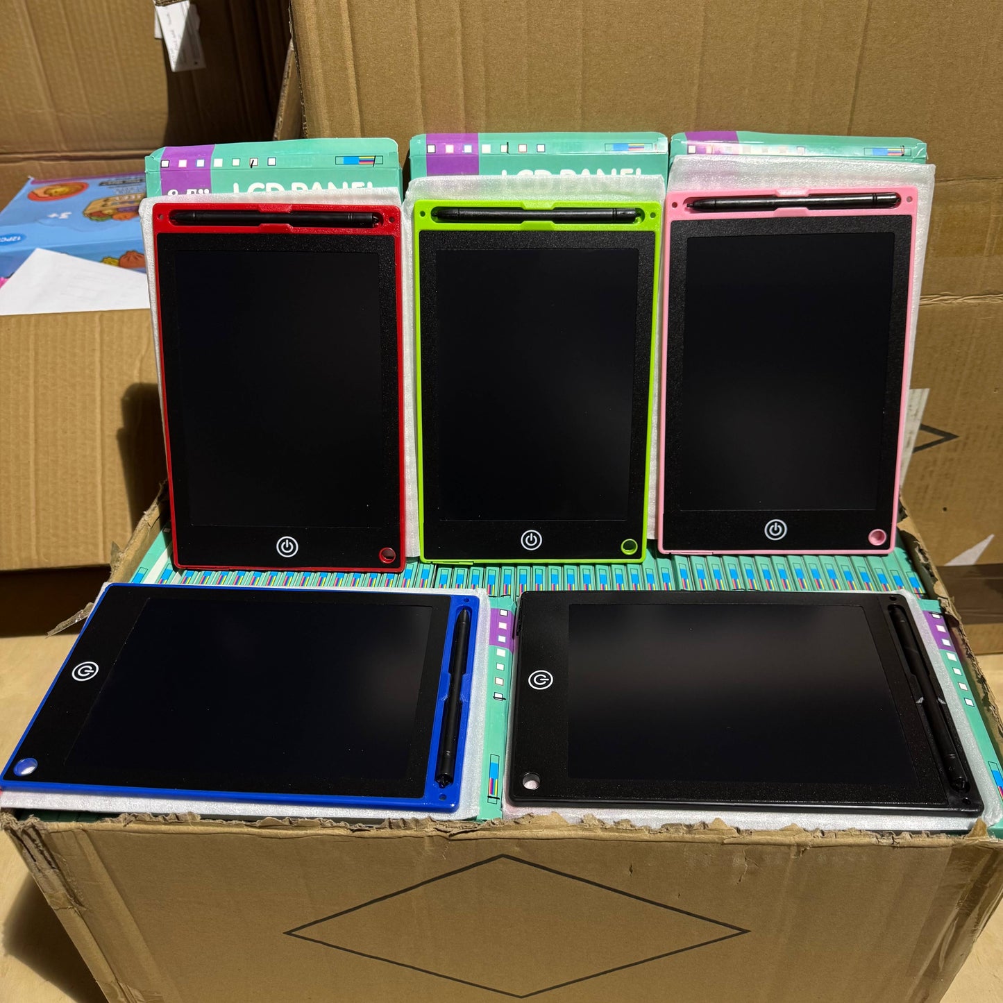 LCD Panel Writing Tablet w/pen 8.5" Assorted Colors