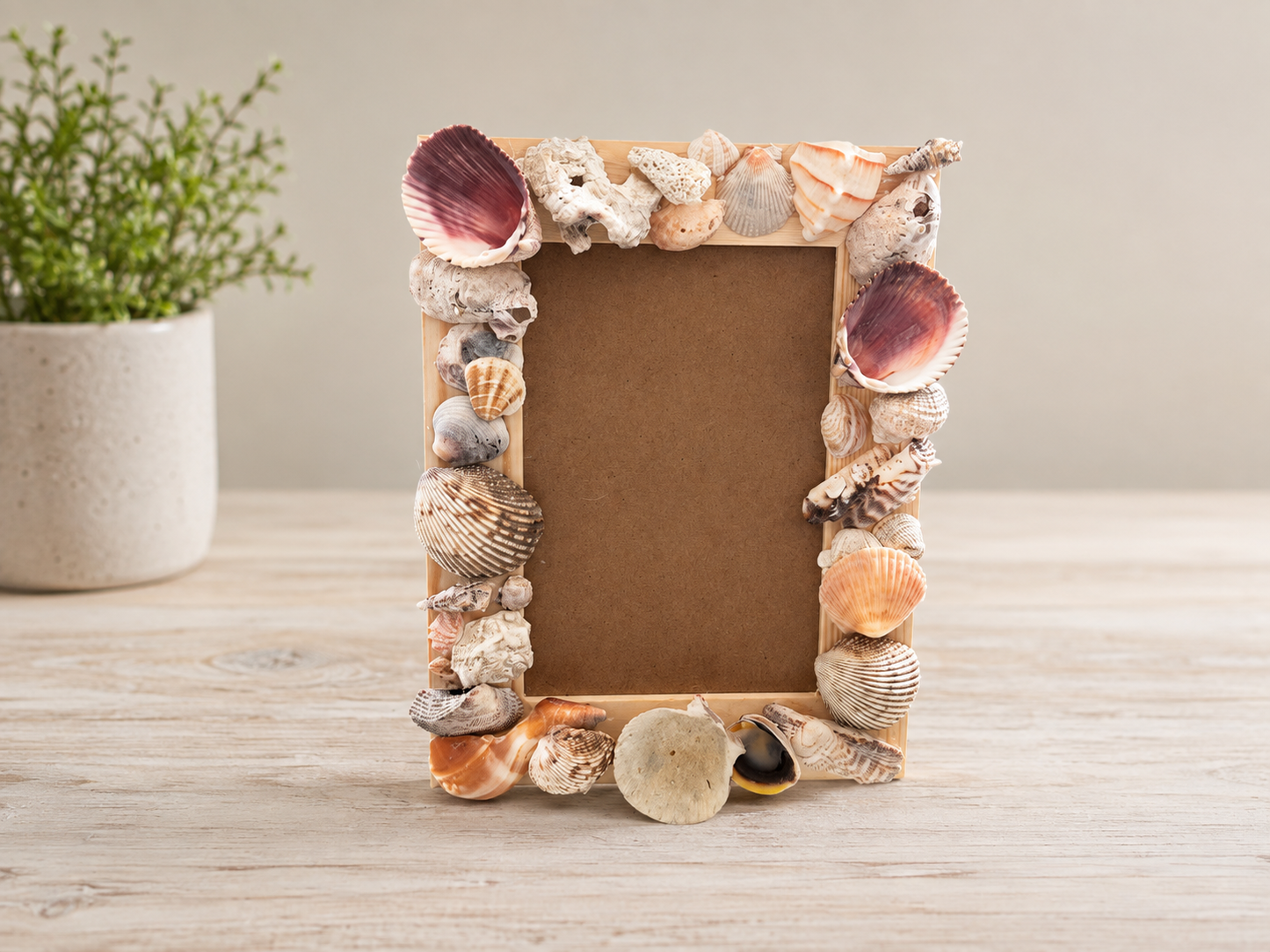 Shell Picture Frame Craft