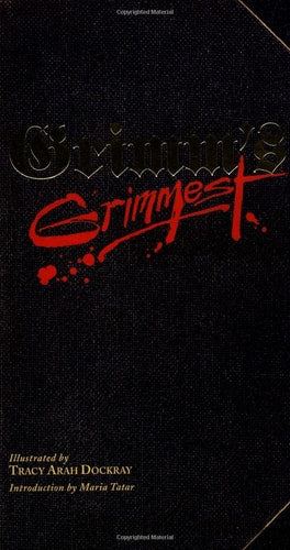 Book cover of 'Grimmest' with red text on a black background