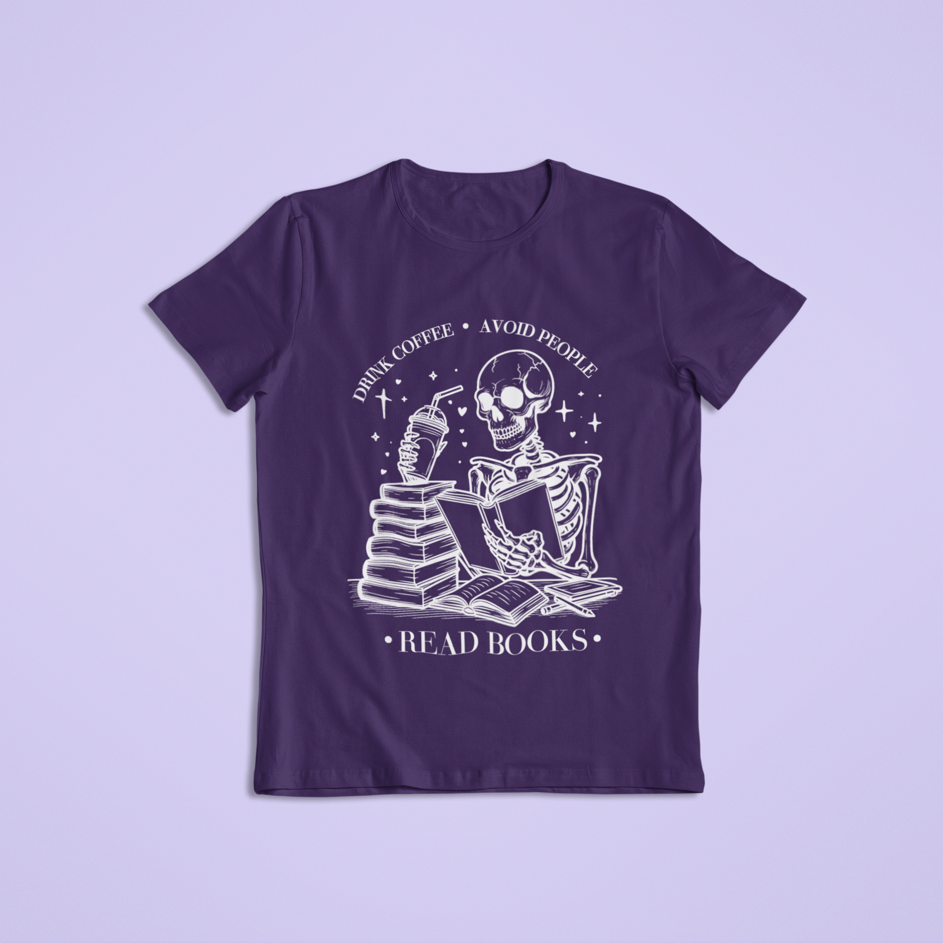 Short-Sleeve T-Shirt: Drink Coffee, Avoid People, Read Books