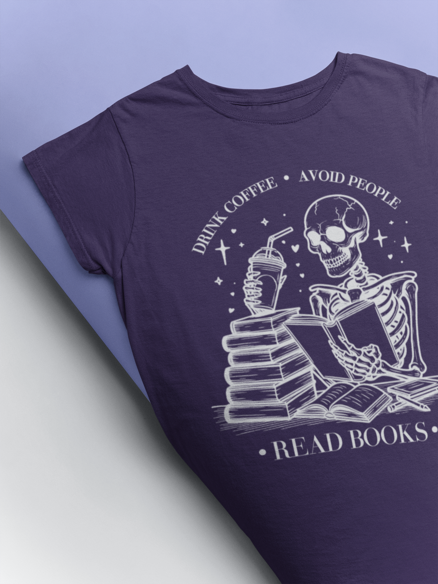 Short-Sleeve T-Shirt: Drink Coffee, Avoid People, Read Books