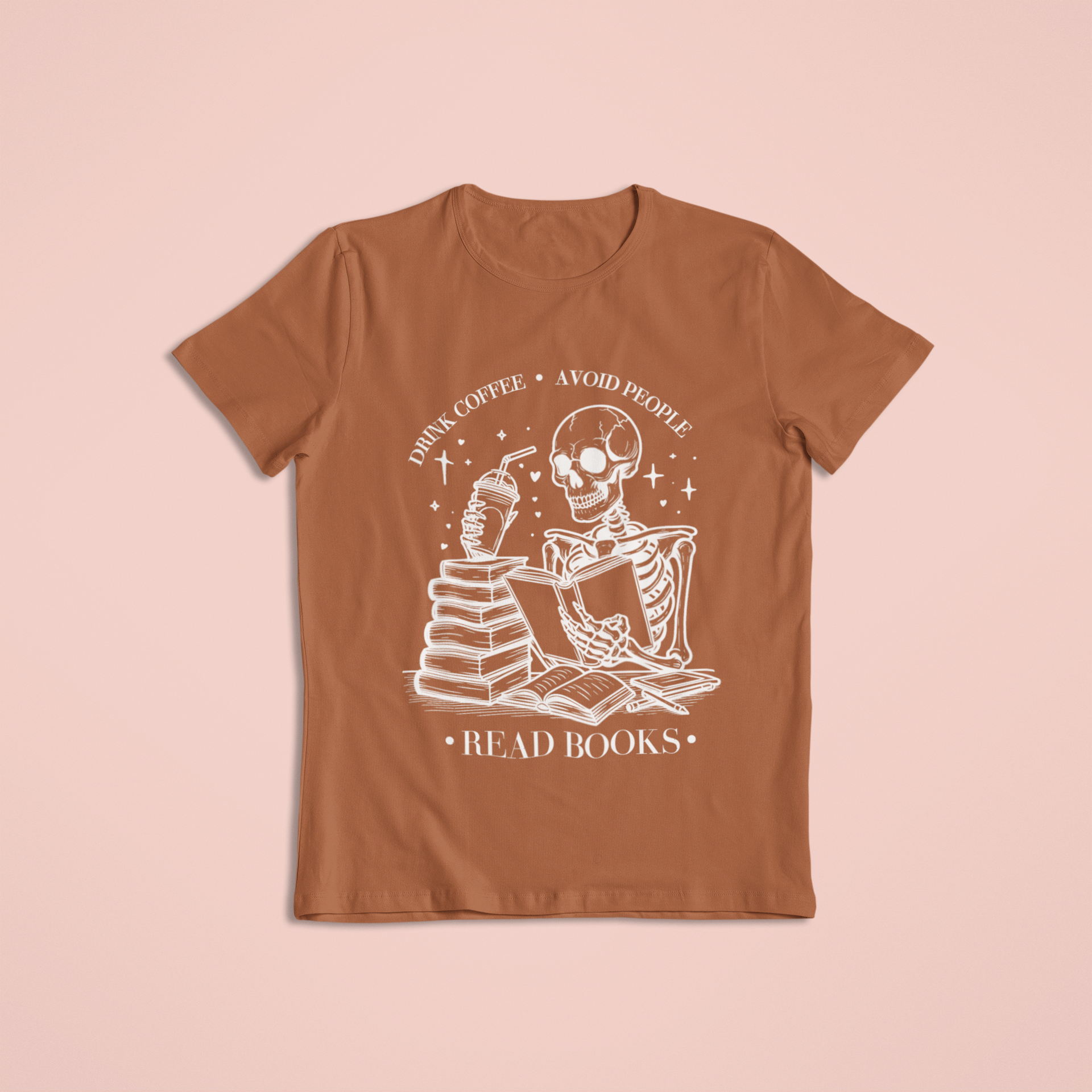 Short-Sleeve T-Shirt: Drink Coffee, Avoid People, Read Books