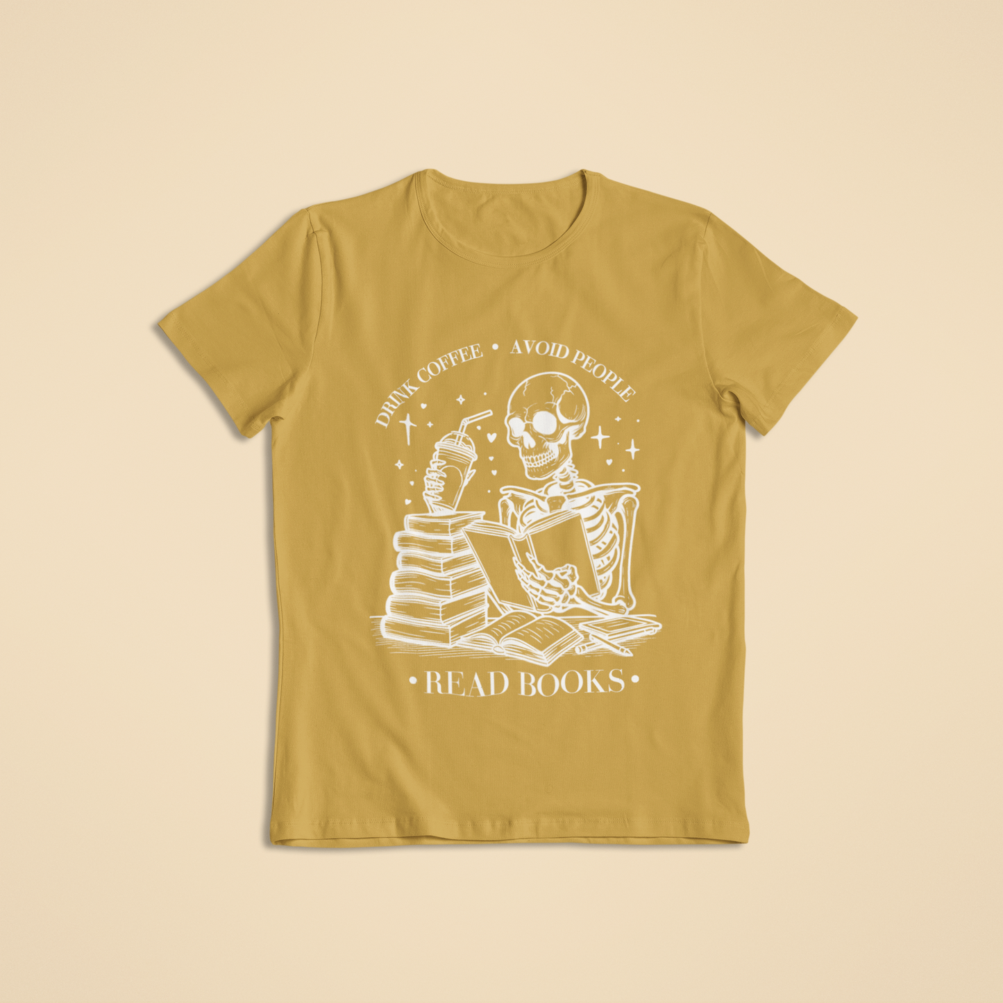 Short-Sleeve T-Shirt: Drink Coffee, Avoid People, Read Books