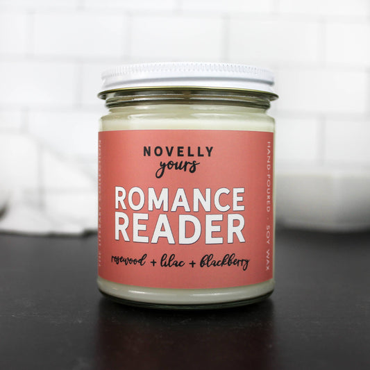 Candle, Hand-Poured Soy: Romance Reader