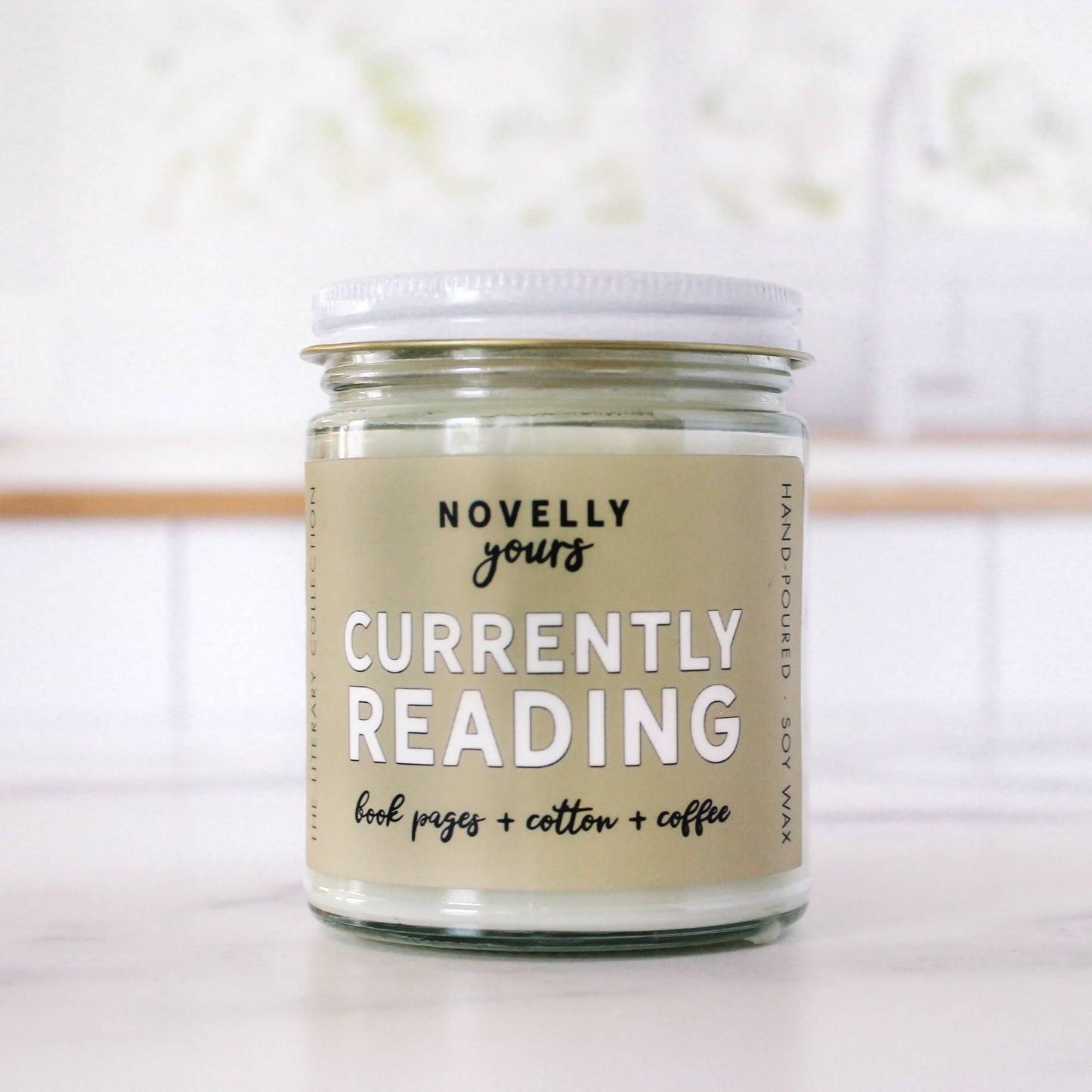 Candle, Hand-Poured Soy: Currently Reading