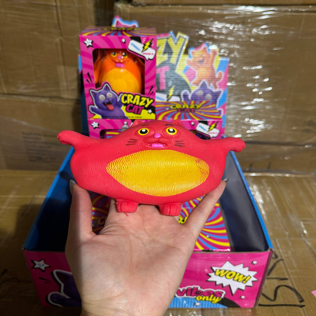 HANDEE Sand Stretchy Crazy Cat Toy