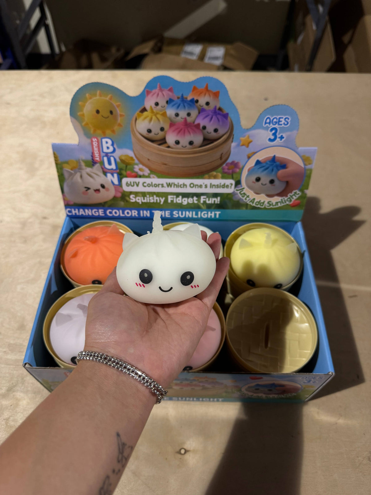UV Sunlight Changing Unicorn Dumpling Toy