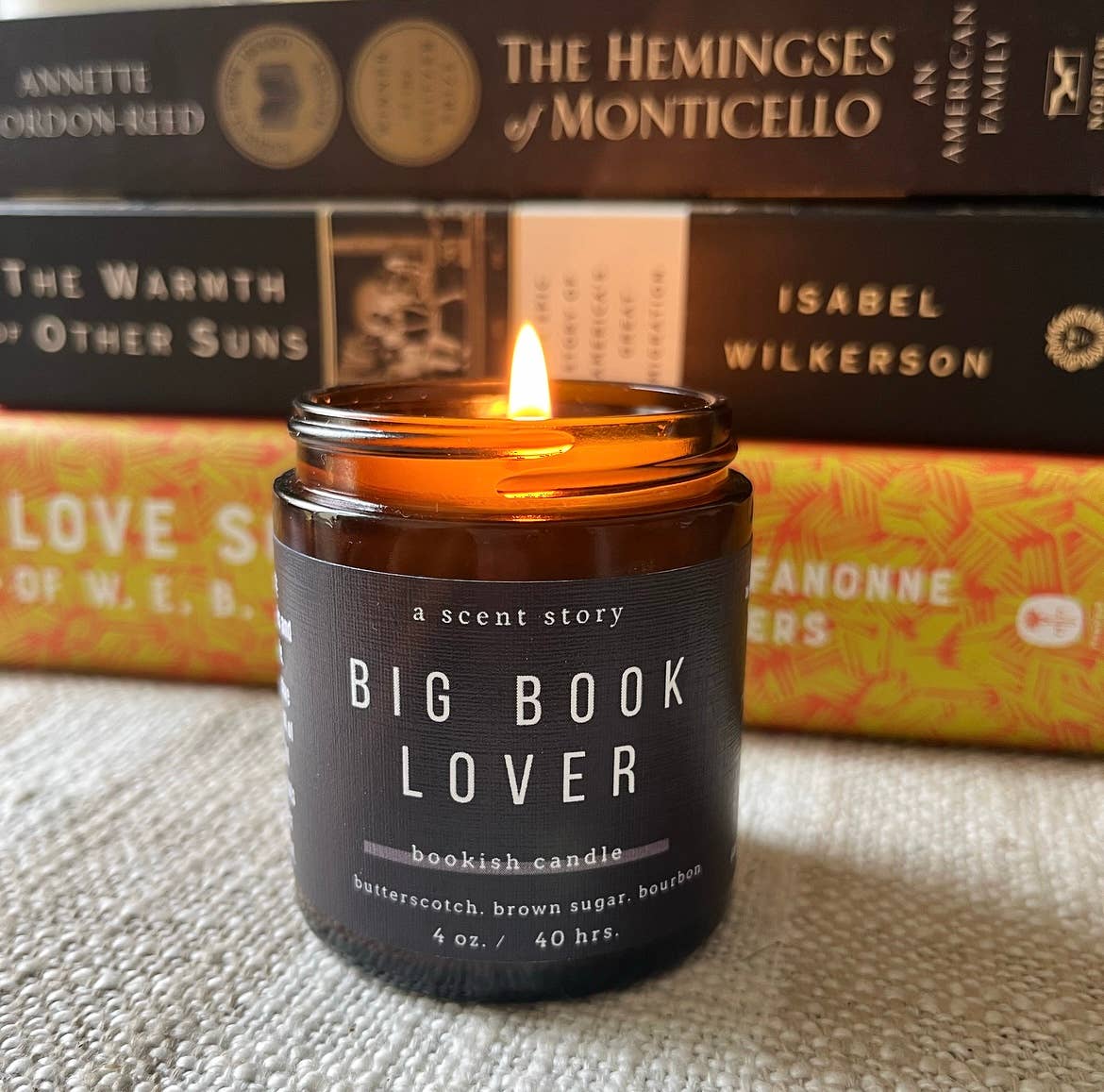 Candle, Hand-Poured Soy: Big Book Lover