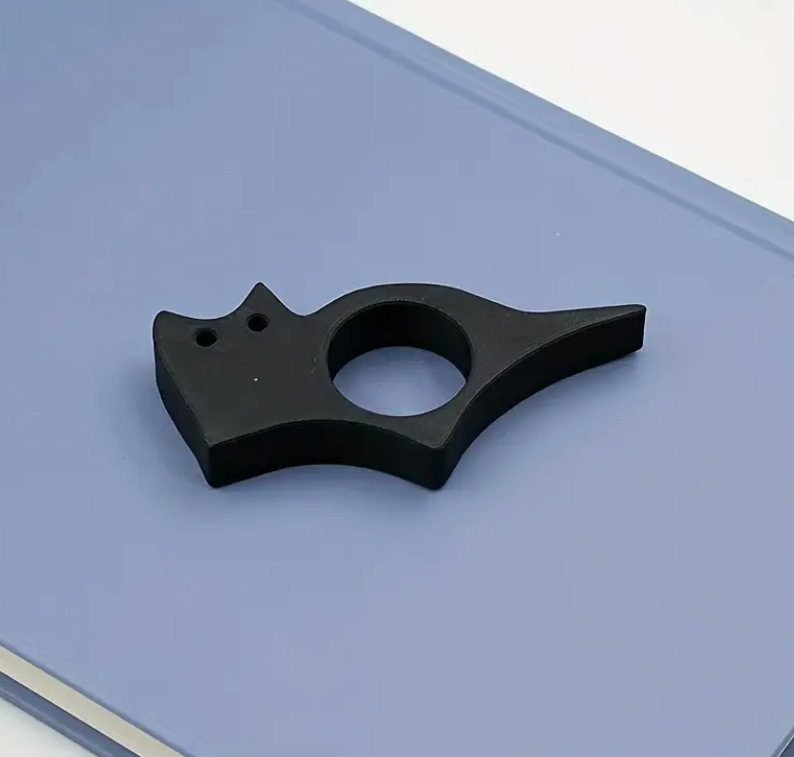Black Cat Thumb Bookmark
