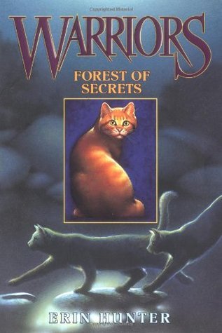 Warriors: Forest of Secrets by Erin Hunter displayed on a bookshelf.