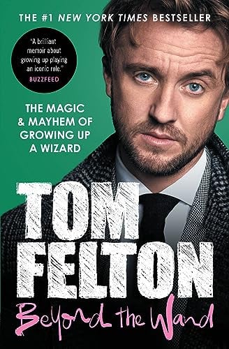 Cover of Beyond the Wand by Tom Felton, featuring a candid portrait of the author