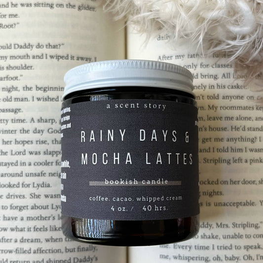 Candle, Hand-Poured Soy: Rainy Days & Mocha Latte