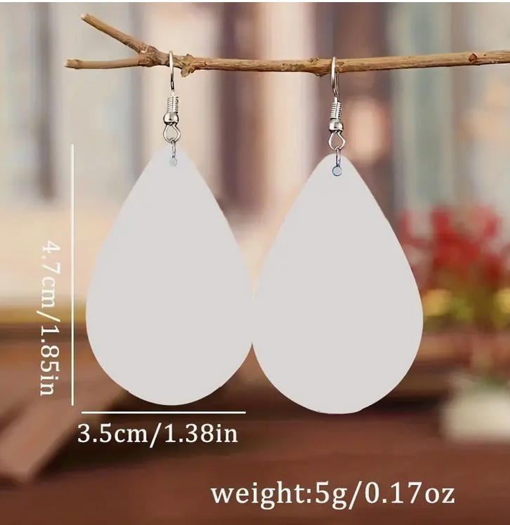 Gingerbread Man Teardrop Earrings