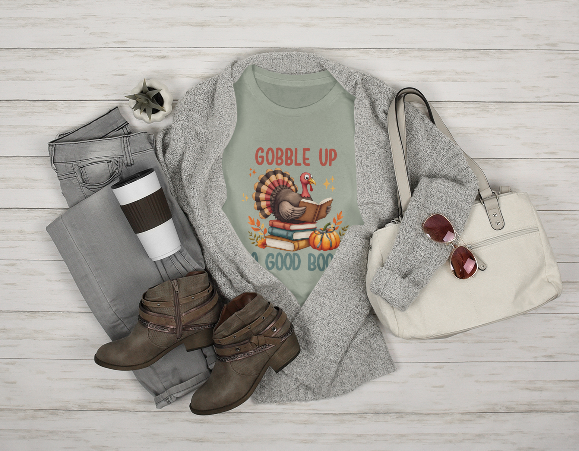 Short-Sleeve T-Shirt: Gobble Up a Good Book