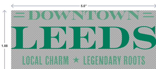 Downtown Leeds UV-DTF Sticker