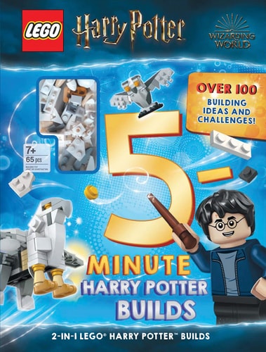 Cover of LEGO Harry Potter 5-Minute Builds — interactive Harry Potter LEGO activity book with bricks