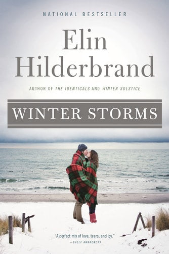 Front cover of Winter Street by Elin Hilderbrand shown on a soft winter background, cozy Nantucket Christmas novel