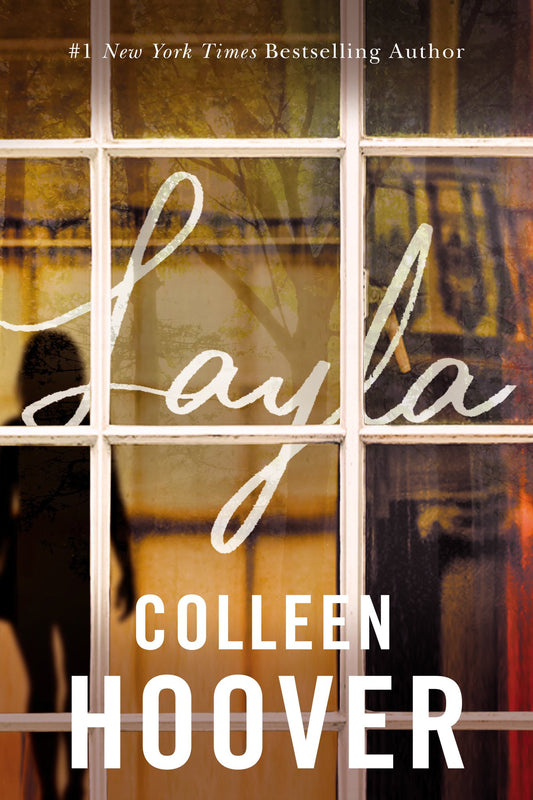 "Front cover of Layla by Colleen Hoover, featuring an ethereal woman in a dreamlike green and blue design."