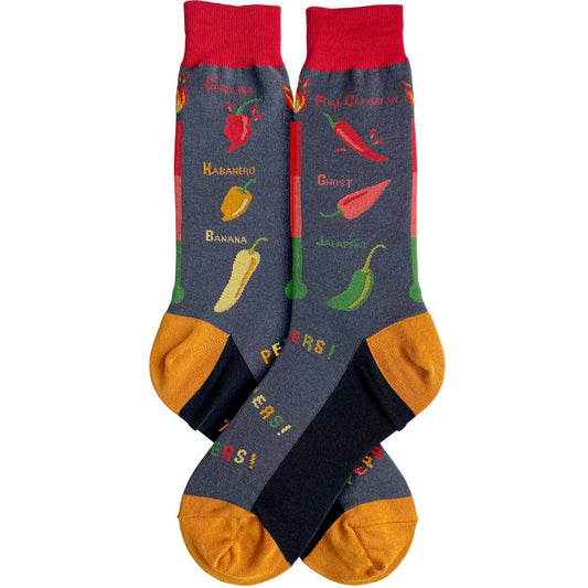 Socks, Men's: Hottest Peppers