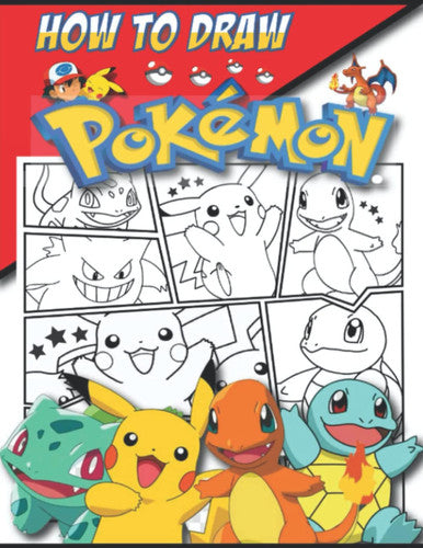 How to Draw Pokémon by Spello Press, a Pokémon-themed drawing and art activity book for children.
