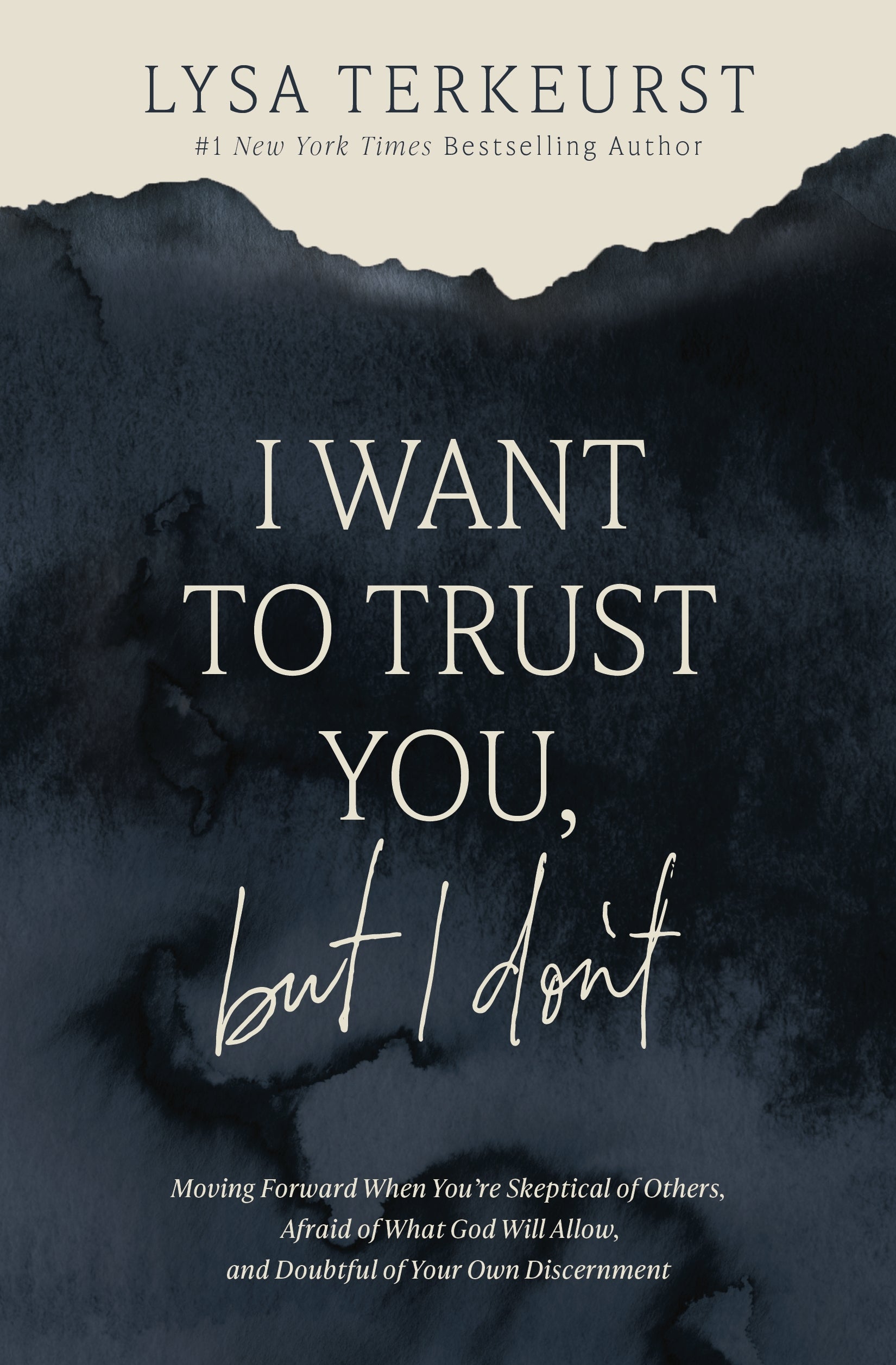 Cover of I Want to Trust You But I Don't by Lysa TerKeurst showing a serene abstract design and uplifting title