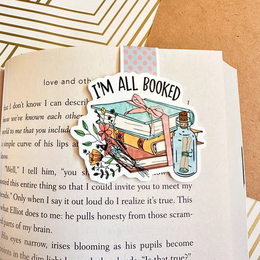 Bookmark, Magnetic: I'm All Booked