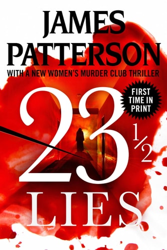 Book cover of '23 1/2 Lies' by James Patterson with a red and white design.