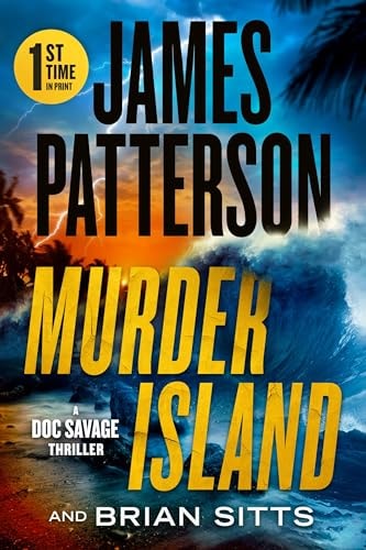 Book cover of 'Murder Island' by James Patterson and Brian Sitts with a tropical scene.