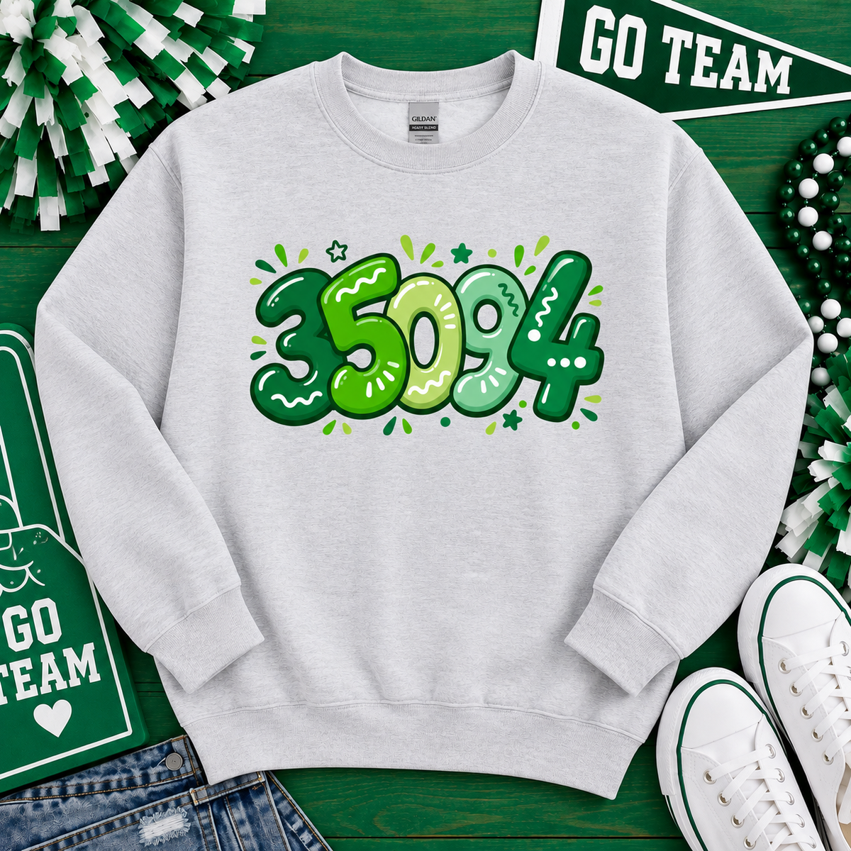 Leeds Alabama 35094 school spirit crewneck sweatshirt