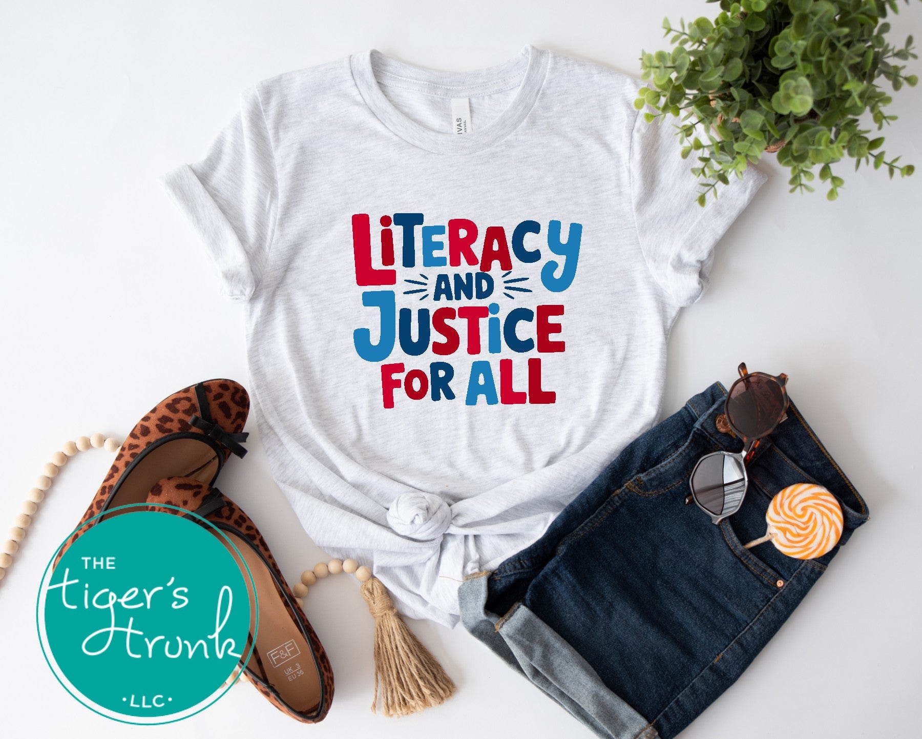 Literacy and Justice for All Shirt – The Burrow Bookstore