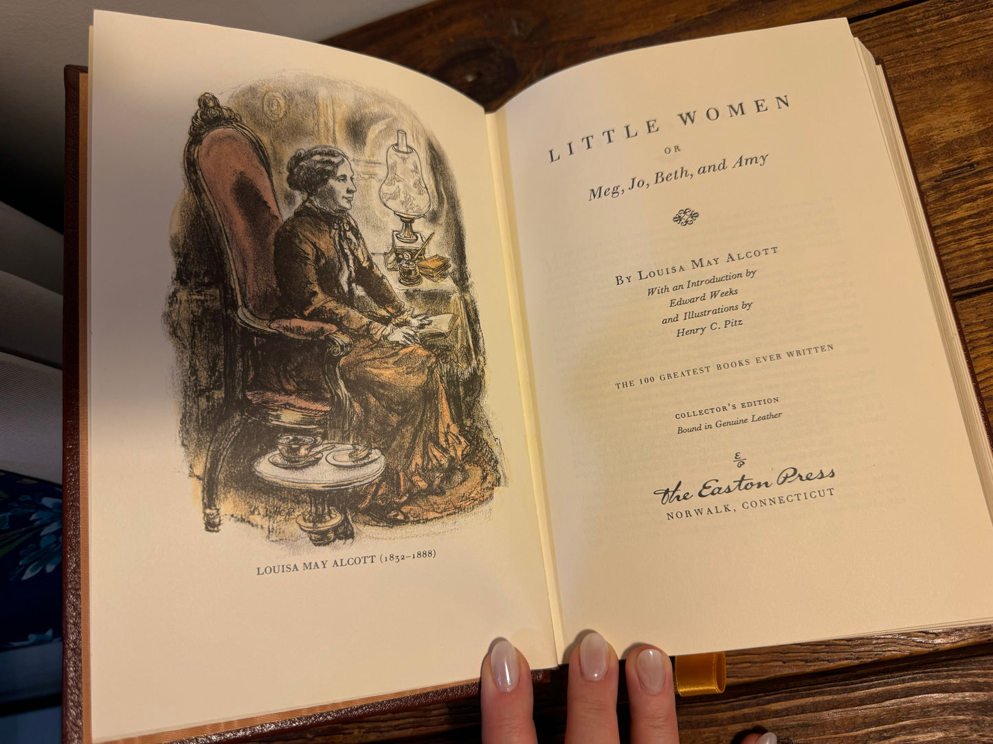 Vintage Leather-Bound Collector's Edition of Little Women by Louisa May Alcott (Easton Press, 1976)