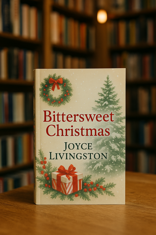 Front cover of Bittersweet Christmas by Joyce Livingston displayed on a neutral background, Christian Christmas inspirational fiction