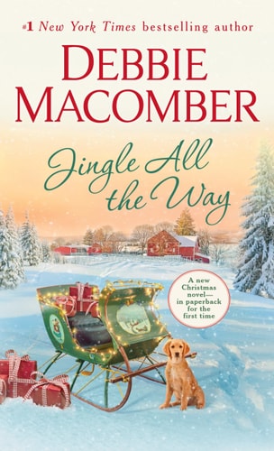 Front cover of Jingle All the Way by Debbie Macomber displayed on a neutral background, cozy Christmas romance novel