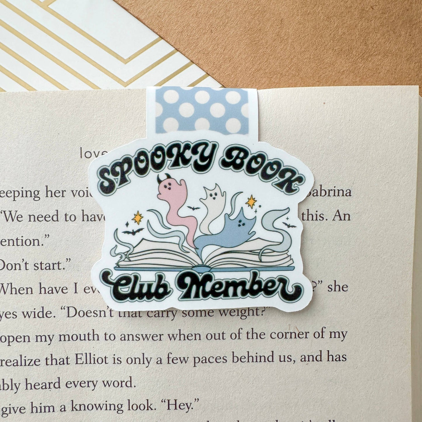 Bookmark, Magnetic: Spooky Book Club