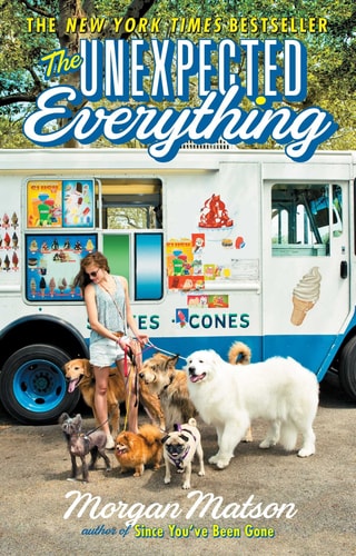 Cover of The Unexpected Everything by Morgan Matson young adult romance novel about summer friendship and love