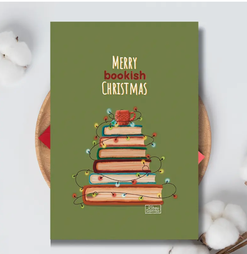 Christmas Card: Merry Bookish Christmas