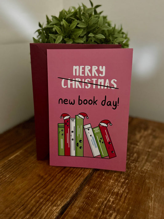 Christmas Card: Merry New Book Day